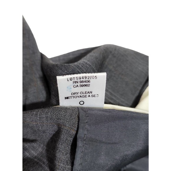 Theory Womens Gray Windowpane Dress Pants RN# 98406 Size 4 Workwear Slacks USA - Picture 5 of 12